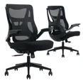 thumbnail image 3 of La-Z-Boy Mid-back Mesh Office Chair, Black, 3 of 5