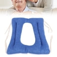 thumbnail image 6 of LAZIOEGR Universal Commode Seat Cushion – 18.1" x 18.1", 2.8" High‑Resilience Cotton Pad with Center Hole, Secure Strap, Ideal for Elderly & Standard Toilets, 6 of 8