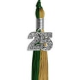 thumbnail image 3 of Endea Graduation Hunter Green/Antique Gold Graduation Tassel with Silver Date Drop, 3 of 11