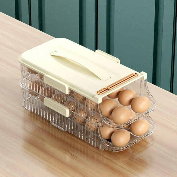 Refrigerator Door Rolling Rack Holding Storage Box Refrigerator Can Be Stacked With Portable Box Kitchen Box