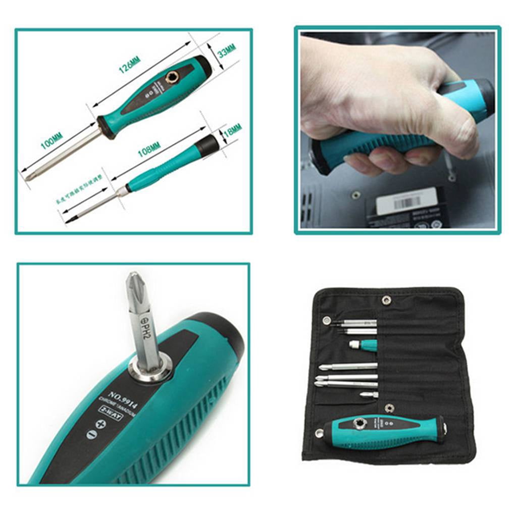 10PCS/Set Portable Combined Screwdriver Tool Kit Solid Multi-fonction Repair Hand Tool Set with Bag