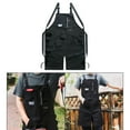thumbnail image 4 of Delantal de carpintería ajustable y duradero para técnicos de jardinería, hombres y mujeres. negro, 4 of 8