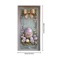thumbnail image 3 of YWIYIUD 1PC Happy Easter Door Cover Easter Decorations, 71x35 Inch Easter Rabbit Eggs Door Banner Welcome Easter Banner Spring Theme Rabbit Door for Front Door Wall Indoor Outdoor Home Decor, 3 of 7