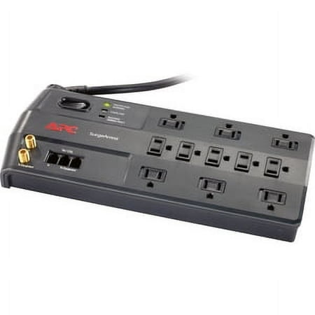 UPC: 0731304249030 | APC 11-Outlet Surge Protector 3020 Joules with Telephone DSL and Coaxial Protection SurgeArrest Performance (P11VT3)