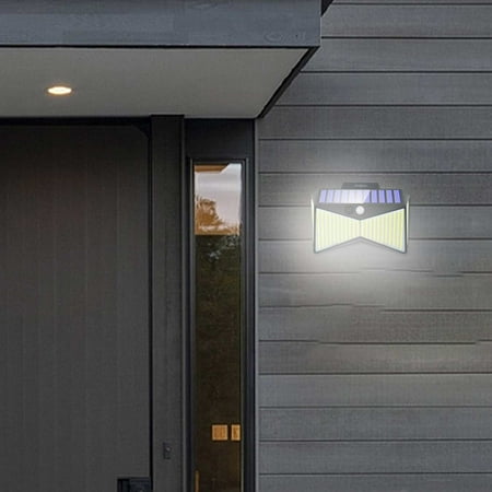 

aoksee Lighting & Ceiling Solar Wall Lamp Outdoor 400LED Human Body Sensing Intelligent Light Control Courtyard Four Sided Luminous Wall Lamp summer clearance gifts for home decor