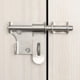 thumbnail image 4 of Perno de puerta Cerradura de puerta de jardín para puerta de madera Cerradura de cobertizo de jardín de alta resistencia Cerradura de perno deslizante para exteriores, acabado de acero inoxidable cepillado JM, 4 of 5