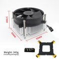 thumbnail image 2 of Computer CPU Radiator A50 9CM Silent Fan Supports LGA 115X 1200 1700 lga1366 1356 3Pins Connector, 2 of 4