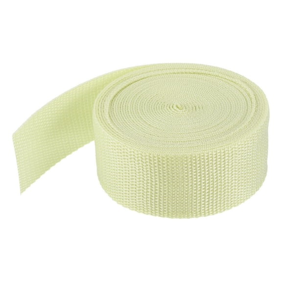 Uxcell Lightweight Polypropylene Webbing Strap 3.8cm 5 Yard Backpack Strapping Band Apricot for Cargo Straps