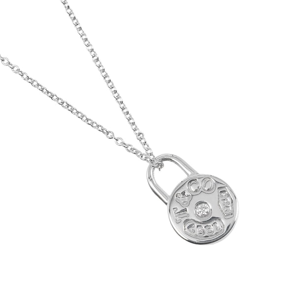 Pre-Owned Tiffany & Co. 1837 Round Rock Necklace, 925 Sterling Silver, Approx. 2.55g,... (Good)