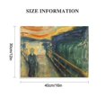 thumbnail image 3 of Orinice  Vintage Munch Poster - Retro The Scream Painting Print - Expressionism Art - Gift for Men, Women - Abstract Wall Decoration for Bedroom, Living Room, Office  16x12in, 3 of 6