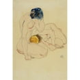 thumbnail image 3 of Egon Schiele 11x14 Black Modern Framed Museum Art Print Titled - Two Friends (1912), 3 of 5