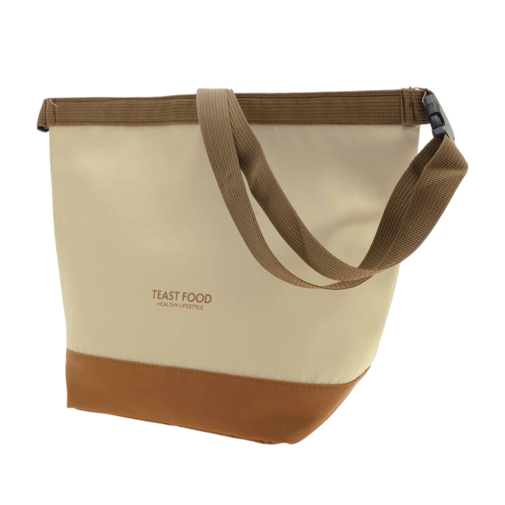 Unique Bargains Insulated Lunch Tote Cooler for Work 13.78"x5.91"x11.02" 1 Pc Brown