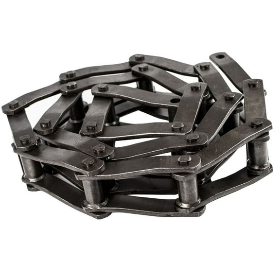 Jeremywell WR124H Welded Steel Mill Chain, 10FT Heavy Duty Heat Treated Pins Riveted