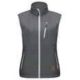 thumbnail image 3 of Little Donkey Andy Women's Lightweight Fleece lined Softshell Vest Windproof Sleeveless Jacket for Hiking Travel Golf Grey XS, 3 of 8