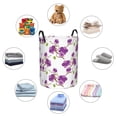 thumbnail image 4 of Fotbe Orchids Flowers Cesto de Ropa con Asas, Cesto Impermeable de Gran Capacidad, Bolsa de Lavado para Dormitorio, Cesto de Ropa con Ruedas y Asas-Medium, 4 of 6