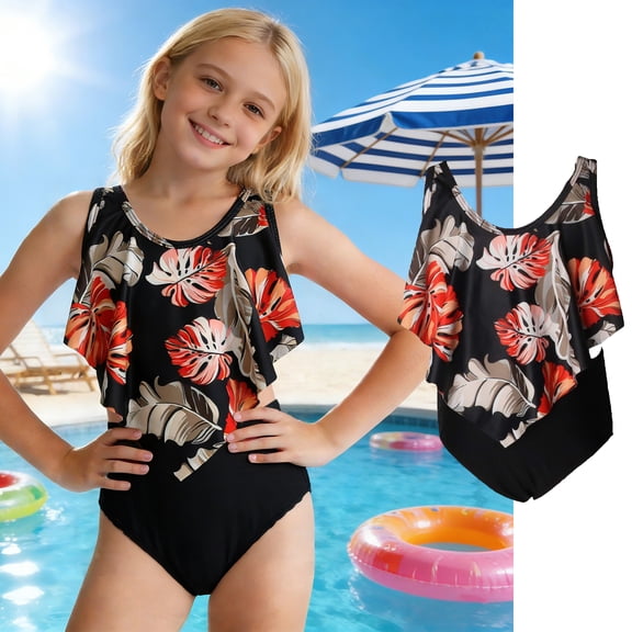 Toddler Swimsuits Girls Swimsuit With Shorts Bathing Suit 2 Piece Girls Bikinis Girls Rompers Size 2-3 Years