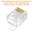 thumbnail image 4 of Conectores de enchufe modular masculino RJ11/RJ12 de Uxcell, núcleo de cobre 6P6C claros 20pcs, 4 of 5
