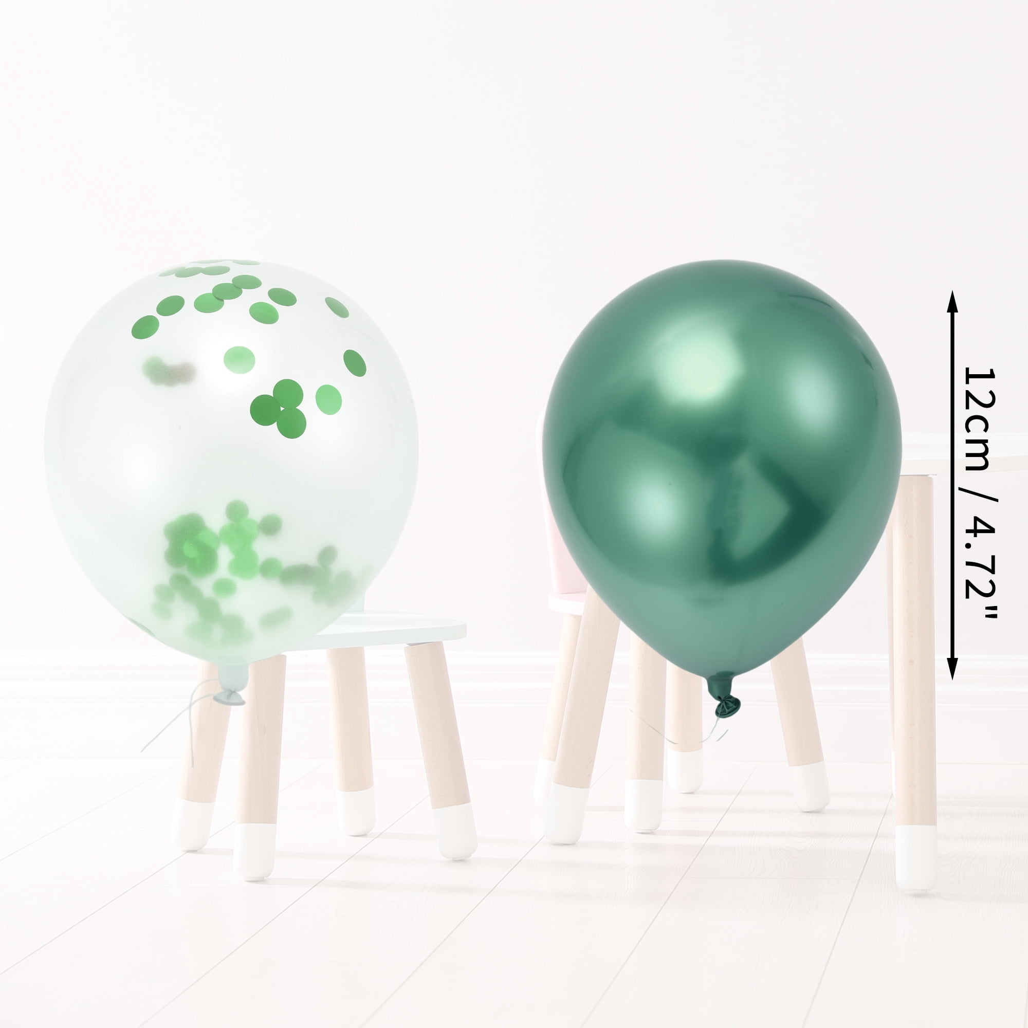 Unique Bargains 16Pcs Latex Party Wedding Graduation Anniversary Decoration Green