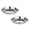 Silver 2PCS, variant on Non Stainless Steel Plate Disc Flat Plate Plate Shallow Plate Deep Plate Stainless Steel Plate Plate Plate Plate Cutlery 3PCS