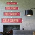 thumbnail image 2 of SELF SERVE Vintage Plastic Street Sign buffet food yogurt ice cream | Indoor/Outdoor |  24" Wide, 2 of 4