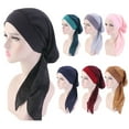thumbnail image 3 of Travelwant Hair Bonnets for Women Satin,Soft Elastic Band Silky Sleeping Cap Big Bonnets for Women Bonnet for Braids, 3 of 7