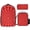 Color-4, variant on Spider Man Suit Emblem_2 Backpack Student BookBag Bag Shoulder Bags 3ps Insulated Lunch Bag Pencil Case