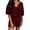 Wine, variant on MuXiKeJi Clothes 2 Piece Sets for Women Summer V Neck Sleeveless Top Tie Waist Shorts Striped Casual Outfits with Pockets