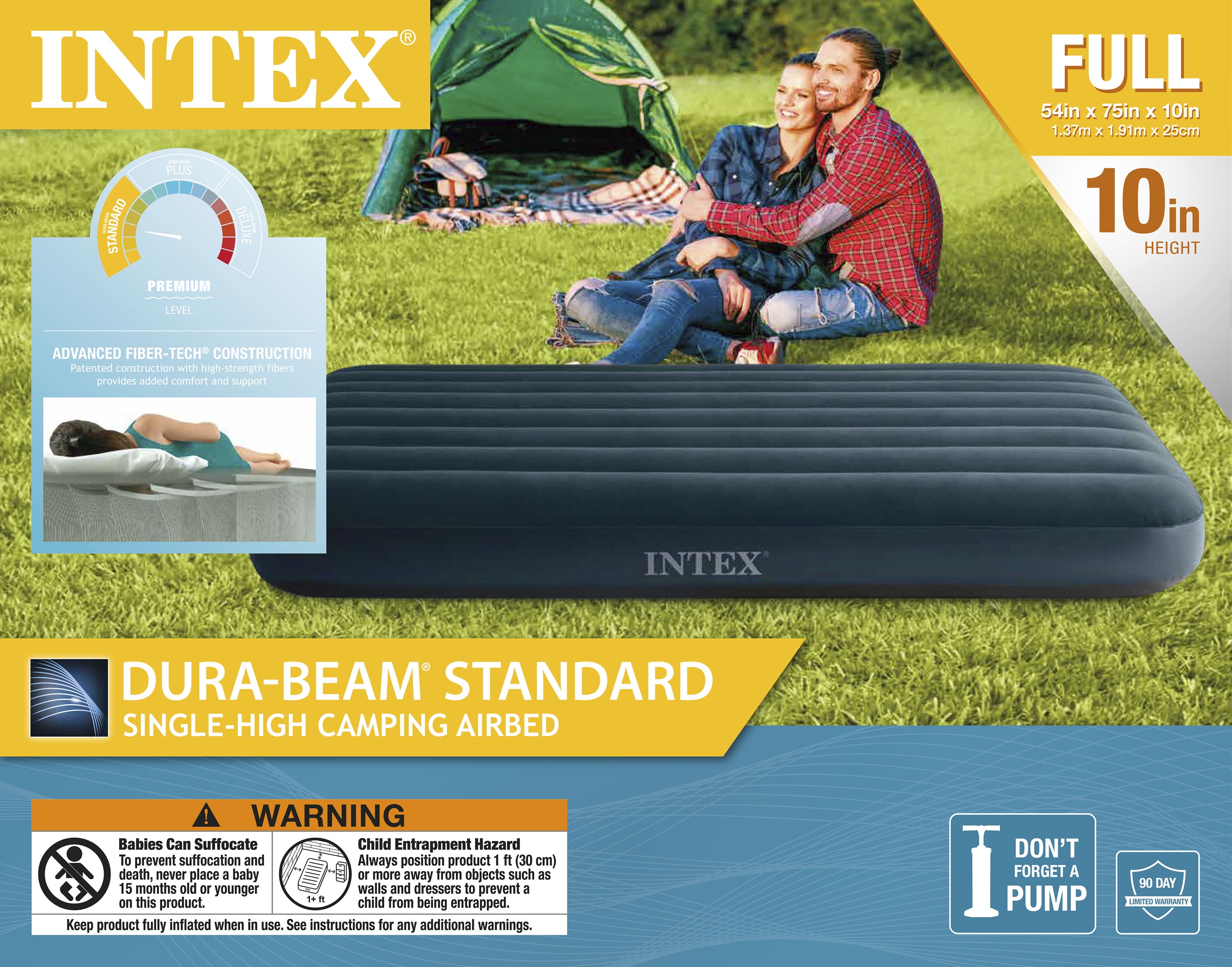 Intex 10in Standard Dura-Beam Airbed Mattress - Pump Not Included - Twin