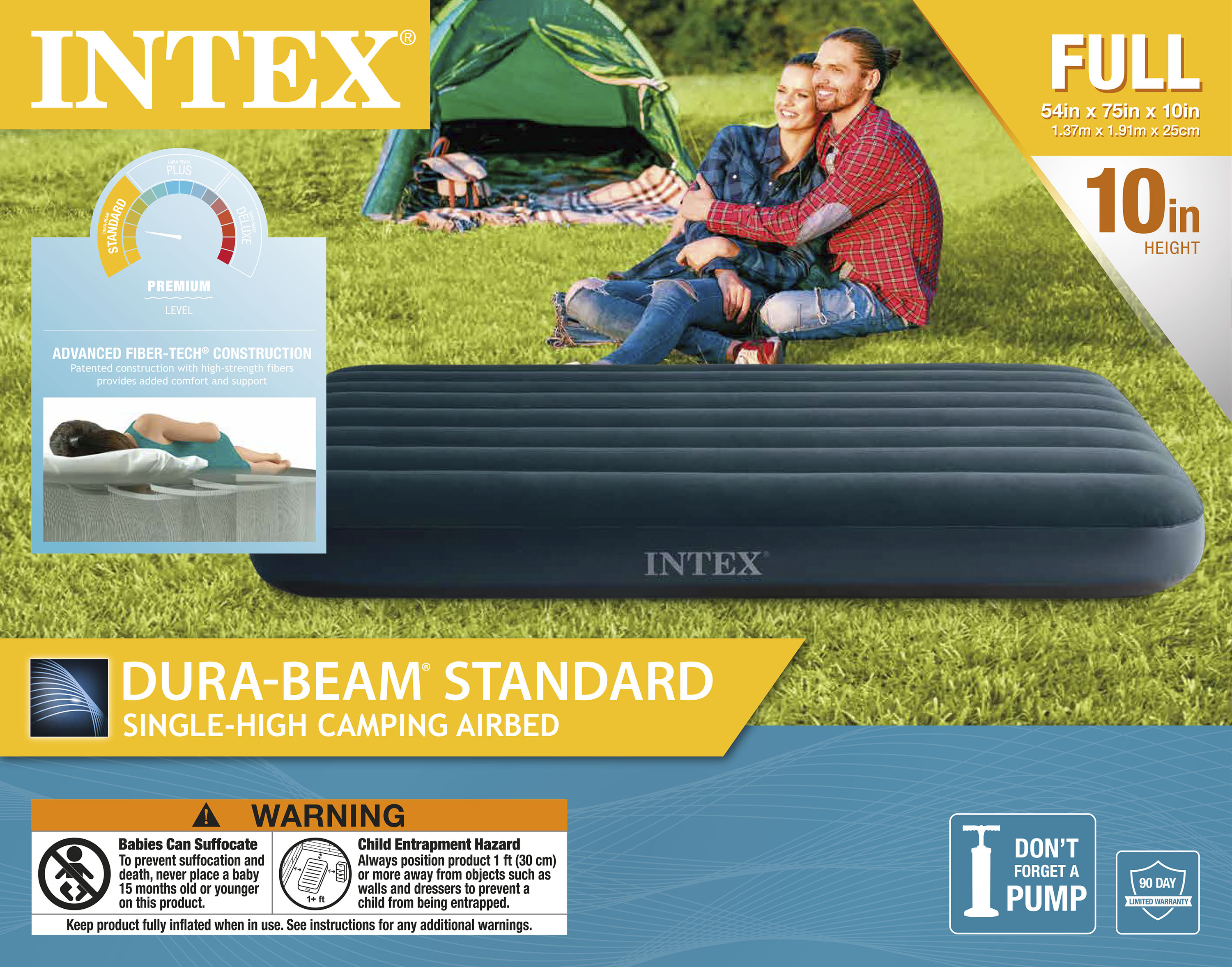 Intex 10" Standard Dura-Beam Airbed Mattress - Pump Not Included - FULL - image 2 of 10