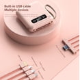 thumbnail image 4 of Taicans Power Bank,Power Bank Portable Charger,Mini Power Bank 6000mAh,10w Max Fast Charging Portable Charger with Built-in Cables,USB C Phone Battery Pack for All Phone（Pink）, 4 of 5