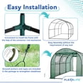 thumbnail image 3 of Plexalife Deluxe Walk-In Tunnel Greenhouse with Green Cover, 3 of 8