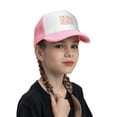 thumbnail image 4 of PAYOHTO Kids Hot Ballons Rainbows and Heart Baseball Hat Back Adjustable Mesh Breathable Hats Pink Trucker Cap Outdoor Fishing Sun Caps for Boys or Girls ages 4-10, 4 of 9