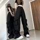 thumbnail image 4 of Cargo Pants High Waist Women Streetwear Hip Hop Y2K Trousers Loose Casual American Style 90S Pockets Fashion Female Pants, 4 of 4