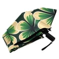 thumbnail image 6 of ALAZA St Patrick Art Clover UPF 50+ Compact Folding Umbrella for Rain Travel Umbrella Packable, 6 of 8