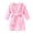 Pink, variant on Girls Robes, Plush Soft Coral Fleece Animal Print Hooded Bathrobe Kids Boys White 4-5 Years