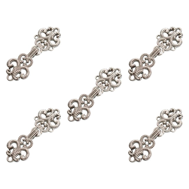 jifeng 5Pcs Cloak Clasp Fasteners Clasp Closure Buttons for Costumes Sweater Outfit