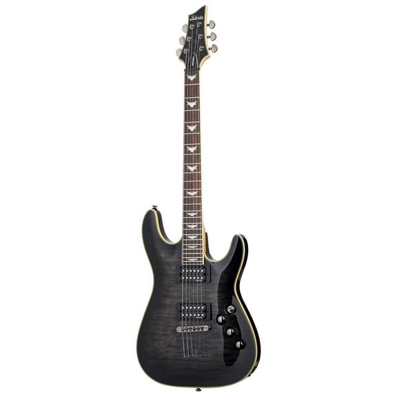 Schecter Omen Extreme-6 Series Electric Guitar w/Quilted Maple Top - See Thru Black Burst