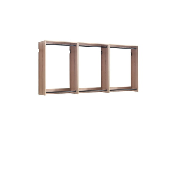 Klair Living Devi Series 31.5" - 94.5" W Oak Modular Closet System