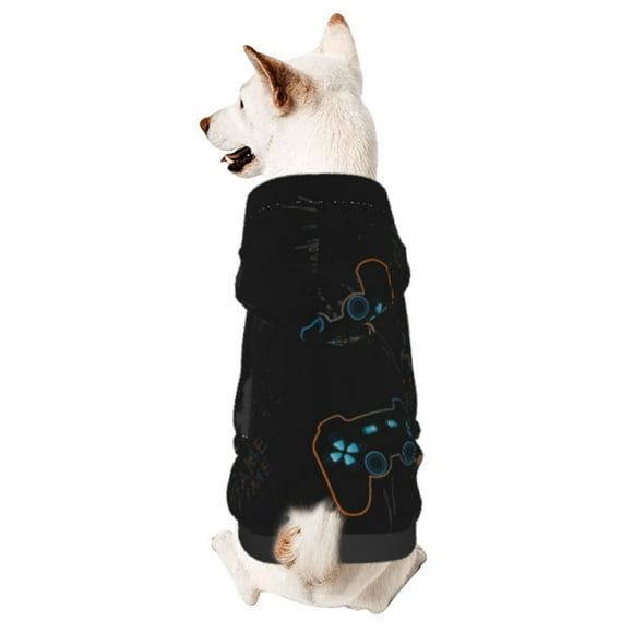 Balery Game Time Sudadera con Capucha para Perros Pequeños – Ropa para Mascotas, Disfraz para Perros y Gatos, Ideal para Fiestas y Cosplay-Large