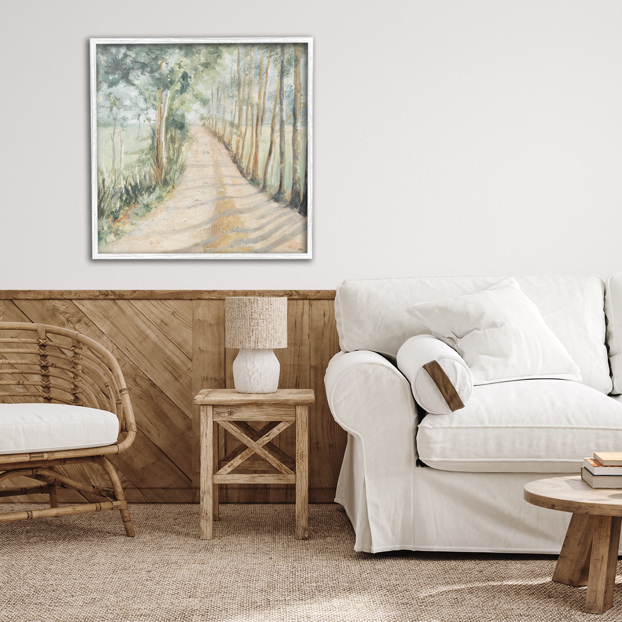 Stupell Industries Camino A Casa Pathway White Framed Giclee Art, design by Patricia Pinto