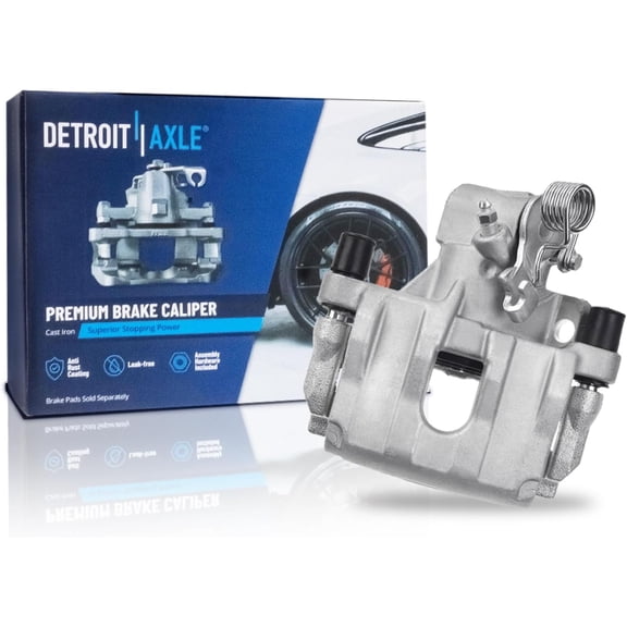 Detroit Axle - 2.0L Rear Right Brake Caliper for 2010 2011 2012 2013 Mazda 3 [Casting #921], Passenger Side Disc Brake Caliper with Bracket Replacement