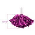 thumbnail image 3 of Unique Bargains 1 Pair Cheerleader Pom Poms Handle Cheerleading Practice Poms Rose Red, 3 of 6