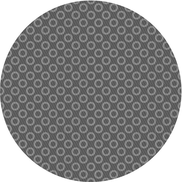 Ahgly Company Tapis Rond Lavable en Machine Intérieur Transitionnel Gris Loup Gris, 7 Pieds Rond