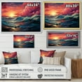thumbnail image 4 of Designart "Sunset On The Rainbow Beach I" Ocean Wall Decor, 4 of 7