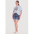 thumbnail image 3 of Women's Plus Size Wild Heart Rodeo Angel Graphic Slashed Tee, 3 of 4