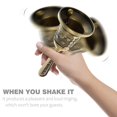 thumbnail image 1 of Campana de mano de Navidad Color bronce Santa Claus Jingle Bells School Handbell Restaurant Call Bell Service Bell Suministros de Navidad ShuxiuWang 8390612949180, 1 of 1