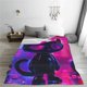 thumbnail image 5 of Fotbe Neon Toy Cat Reflections Manta de Franela Acolchonada con Estampado, Súper Suave y Esponjosa, Extra Grande para Sofá, Cama, Uso Todo el Año-80"x60", 5 of 7