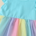 thumbnail image 6 of MXIEZI Newborn Baby Casual Dress Flutter Sleeve Swing Sundress Girls Birthday Party Summer Tutu Princess Dresses for 3-24 Months, 6 of 9