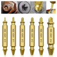 thumbnail image 1 of 6 Piece Broken Screw Extractor Set Left Hand Drill Bit For Removing Damaged Stripped Screws (04# Size Range), 1 of 7