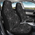 thumbnail image 4 of XYZCANDO Car Seat Covers Spider Web 2 Pack Front Seat Cover Easy to Install Truck Van SUV Auto Accessories Breathable Car Front Seat Covers, 4 of 10